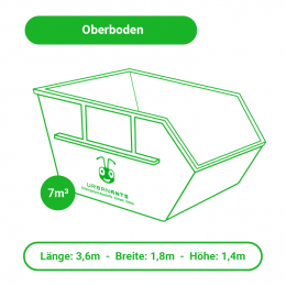 Oberboden - 7m³-Container