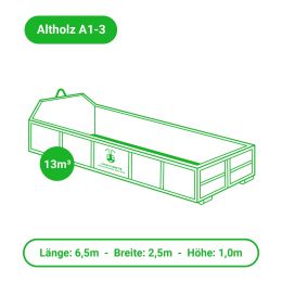 Altholz A I-III entsorgen – Container – 13m³