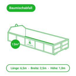 Baumischabfall entsorgen – Container – 13m³