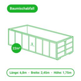 Baumischabfall entsorgen – Container – 22m³