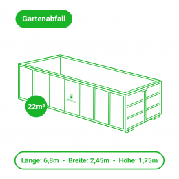 Gartenabfall entsorgen – Container –22m³
