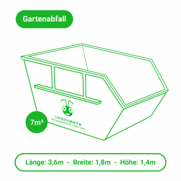 Gartenabfall entsorgen – Container – 7m³