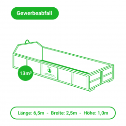 Gewerbeabfall entsorgen - Container – 13m³