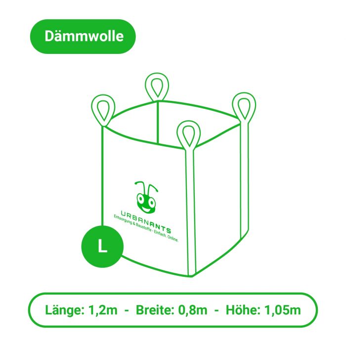 Dämmwolle – Urban Bag – L